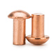 Jinggong copper rivets semi-round head solid rivets round head rivets copper solid copper rivets M2.5M3M4M5M6 3*5 (200 pieces)