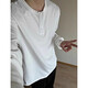 Футболка с длинным рукавом Yalu Black American Genry Neck Mens Awumn и Winter Waffle Pluse Plus Fleos Collesed Base Rube 1381 Black [Высокое качество 23] Флис XL 125-140JIN [Джин равняется 0,5 кг]