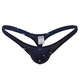 ROSELEX confidential delivery cotton printed thong men's cotton underwear sexy U convex bag personality star L white star
