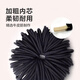 Thick high elastic hair rope seamless single strand black rubber band hair headband durable hair tie value pack - 4mm 50 pcs bag