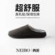 Neibo Latex-Baumwollschuhe Herren Wintertage Frauen Innenhome Schuhe Großer Größe Non-Rutsch-Anti-Odor-Gummi weicher Wolltee 42