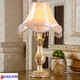 
Weiyu bedroom desk lamp bedside lamp European style pastoral retro classic American white living room study best friend wedding gift 9928A Clivia golden lampshade button switch