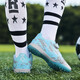 Feelaces Spitzenfreie Kinderfußballschuhe für Studenten, Männer und Frauen, Falcon TF gebrochene Nägel Klettverschluss Turnschuhe Künstliche Gras-Trainingschuhe 6195 Monate Farbe gebrochener Nägel 35 Standard Sportschuhe Größe