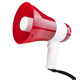 
Jingulao Megaphone recording speaker Rechargeable handheld megaphone emergency speaker Red and white 20w + 240 seconds recording + USB port KZS-838