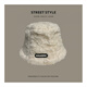 BOLSRO Fisherman's Hat Fall and Winter Big Hat New Women's Korean Style Same Model Thickened Japanese Ear Basin Hat Khaki Color All Size