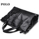 POLO briefcase men's official handbag first-layer cowhide business 14-inch computer bag birthday gift for boyfriend