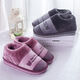 Schatten mit voller Deck-Ferse Baumwollschuhe für die dickte Sohle großer Größe von Frauen in den Innenhäusern warm warm warmes nicht rutschfeste Baumwollschuhe für Winter 9923 Blau-Grau 280 Schuhgröße 42-43 Empfohlen 40-41 Fuß