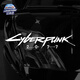 Tucker is suitable for Cyberpunk 2077 computer case stickers, Cyberpunk car stickers, waterproof motorcycle electric cars, Cyberpunk short style-white