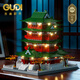 Die vier berühmten Gebäude in China werden von Yueyang Tower Street View versammelt, im chinesischen Stil, der Yellow Crane Tower Model Toys Tengwang Pavilion [Collector's Edition] Yellow Crane Tower-1422-Lichtgürtel [Collector's Edition]