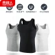 Nanjiren Men's Vest Men's Summer Cotton Sleeveless Sports Vest Versatile Casual Bottom Undershirt Single Pack Hemp Gray XXL