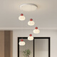 Zhuansi Restaurant Chandelier minimaliste Long Strip Designer 5-HEAD CRAME Style Dining Table Lampe de salle à manger simple MODER