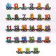 Shanye Matdler Children Boy Girl Girl Digital Toys Track Bload Blocks Trag