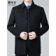 CEO Yageo double-sided woolen coat for men middle-aged daddy wear mid-length cashmere jacket for men wool fleece black XXS 175/size (recommended 125-140Jin [Jin equals 0.5 kg])