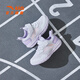 
Anta children's sneakers girls' shoes 2025 summer new product mesh breathable Velcro campus vitality running shoes [women's penetration net] white/light mist purple 9967-5 33 feet length about 20.5cm