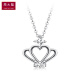 Chow Tai Fook (CHOWTAIFOOK) Y era compact crown PT950 platinum necklace/pendant PT161260188040cm