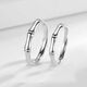 Wash your hands and don't take them off S925 silver bamboo ring, simple niche cold style couple ring, male and female pair, bamboo ring J032 couple pair, opening adjustable