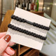 Beautiful Princess Little Ancestor Hairband Hair Accessory Korean Internet Celebrity Simple Versatile Boyfriend Hairband Bracelet Dual-Purpose Rubber Band Girl 1# Black 2 Pack