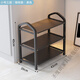 Saint-Duran simple shoe rack at home entrance college dormitory indoor multi-layer storage rental house shoe rack 2024 shoe cabinet elegant black 3 layers long 42cm