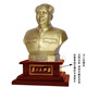 Shaozhihong Chairman Mao bronze statue brass precision-cast home bust figure sculpture living room office decorations souvenirs 23.3CM bronze statue comes with wooden base total height 33.3CM