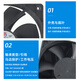 丰陆暴力风机FL9225HD2 HD1 9238 24V 92*25mm 电脑机箱机柜散热风扇 FL9225 DC12V二线 0.25A