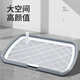 Very good dog toilet for small dogs and large dogs. Anti-trampling potty and urinal for Bichon Frize puppies. Special pet toilet supplies. Extra large flat plate and thickening #梦之grey+column