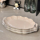 Ceramic dish plate plate household housewarming new home tableware dish plate bowl plate bowl plate bowl plate bowl chopstick combination set 8.25 inch gold-painted plate 4 packs [1312]