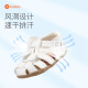 Carter Rabbit Children's Shoes Baby Girls Sandals Summer Princess Shoes Toddler Boys Baotou Children's Functional Shoes Leather Shoes XZ36 White (With Pendant) Inner Length 13.5cm Size 22 Suitable for Foot Length 13cm