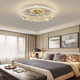 Oup Lamp official flagship fan light ceiling fan light ceiling fan light ceiling fan light bedroom room ceiling light 2025 new meal shaking head/gold 12002C model 50CM pole-free