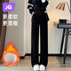JOYNCLEON Maternity Pants Winter Outerwear Wide Leg Pants Women's European Cotton Velvet Belly Support Casual Pants Black L Jyk171683