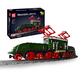 Yuxing Mowang Flagship Store Building Block Assembly Harmony Zug Hochgeschwindigkeitszug Lokomotive Stadtgruppe Mann Jungen Elektrische Spielzeug Crocodile Elektrische Lokomotive 12023 [919 Partikel]