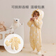 Mylabella ecological corn cotton baby winter one-piece clothespin cotton hooded thickened baby warm outing clothes double zipper chicken yellow 90cm