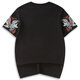 
Denon supreme short-sleeved T-shirt men and women fashion brand summer Chinese style bear embroidery loose national trend short-sleeved couple T-shirt 691 black L size (suitable for 116-136Jin [Jin equals 0.5 kg])