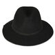 LUCKY BRAND Wool Felt Hat Wide Brim Adjustable Women's Autumn and Winter Versatile Sun Hat Black One Size