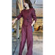 
Xiao Zheng's autumn suit 2024 new fashion suit for 4050 years old for women 2024 autumn new high-end temperament slimming 13897-Purple suit M [Suggested 80-95Jin [Jin equals 0.5 kg]]