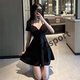 Miehone NightClub Women's Clothing 2024 Nuevo 300 Jin [Jin equivale a 0.5 kg] Fat MM Vestido sexy de cuello en V sexy para mujeres en verano New Pure Desire XL sugiere 120-150 Jin [Jin equivale a 0.5 kg]
