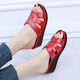 Chaoyunyue Les pantoufles à talons hauts pour femmes portent une maison épaisse à la mode maison non glissée Mother Soft Solen Social Talals Sandales 9854 Talons hauts Sole épaisse Pleffe blanche Sole épaisse taille 40 [Convient à la taille de 39 pieds]