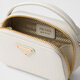 PRADA/Prada gift women's Saffiano cow leather mini small bag shoulder bag women's bag white