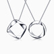 Pt.CharmPt.Charm new product pt950 platinum pendant platinum pendant men and women couple pendant platinum necklace pendant ready stock square 2.4-2.5g with silver necklace