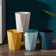 Weiyang WYS-724 diamond shaped small trash can office waste basket without lid trash can plastic paper can white