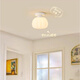 Yilin Corridor Aisle Light Simple Modern Entrance Porch Light Cream Style Pumpkin Foyer Cloakroom Balcony Small Ceiling Light Full Spectrum Single Head + White Light