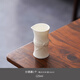 OQB Dehua white porcelain wine set infers other things wine glass mutton fat jade bamboo section one-cup ceramic creative white wine cup Fenjiu bamboo wine divider