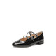Symphony Yang Mi 2025 Alice Mary Jane French single shoes EUE04AQ5 Qianjin Black 39