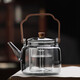 Gao Ming Teapot Transparent Black Chinese Lift Teapot Glass Boiling Teapot Electric Ceramic Stove Tea Maker Charcoal Stove Steaming Integrated Mohai 4th Generation Pot 1000ml