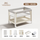 Yeehoo Neugeborenes Baby Kinderbett Spleißen großes Bett tragbares Bett Multifunktions Windel Windel Faltbares mobiles Babybett Multifunktionales Babybett