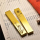 Xuanyi Stationery Solid Brass Paperweight Pair of Pure Copper Ruler Calligraphy Press Metal Antique Brass Paperweight Study Room Four Treasure Pull Ring Handle 19521cm 1 Pair Gift Box