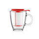 BODUM Borton Glass Cup Tea Filter Water Cup Filter Tea Cup Household Tea Water Separation Cup Black K11153-01 350ml