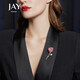 Jay flower brooch women's small fragrant corsage suit accessories birthday gift for elders mother-in-law