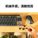 罗技（Logitech）优选系列K855(K835升级款) 机械键盘 无线蓝牙 双模连接 TTC红轴 84键 电竞游戏办公键盘 K855+M650键鼠套装 粉色
