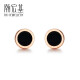 Trendy Acer CHJJEWELLERYMix/Chic18K gold earrings agate single earrings for men and women EEK33900101 round single earrings