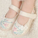 Xier Children's Hanfu shoes Girls' sandals embroidered shoes New Chinese style horse-face skirt shoes Ancient costume old Beijing cloth shoes White size 30-inner length about 18.6cm